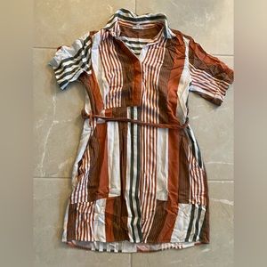 A Loves A Shirt Dress Stripe